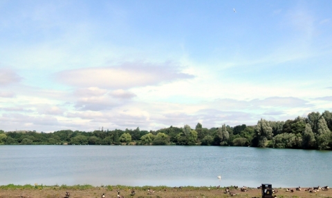 Westport Lake Visitor Centre panorama