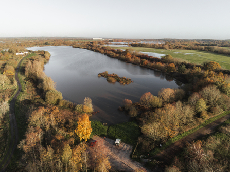 Croxall lakes by drone